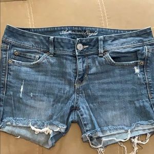 Denim cut off shorts size 10